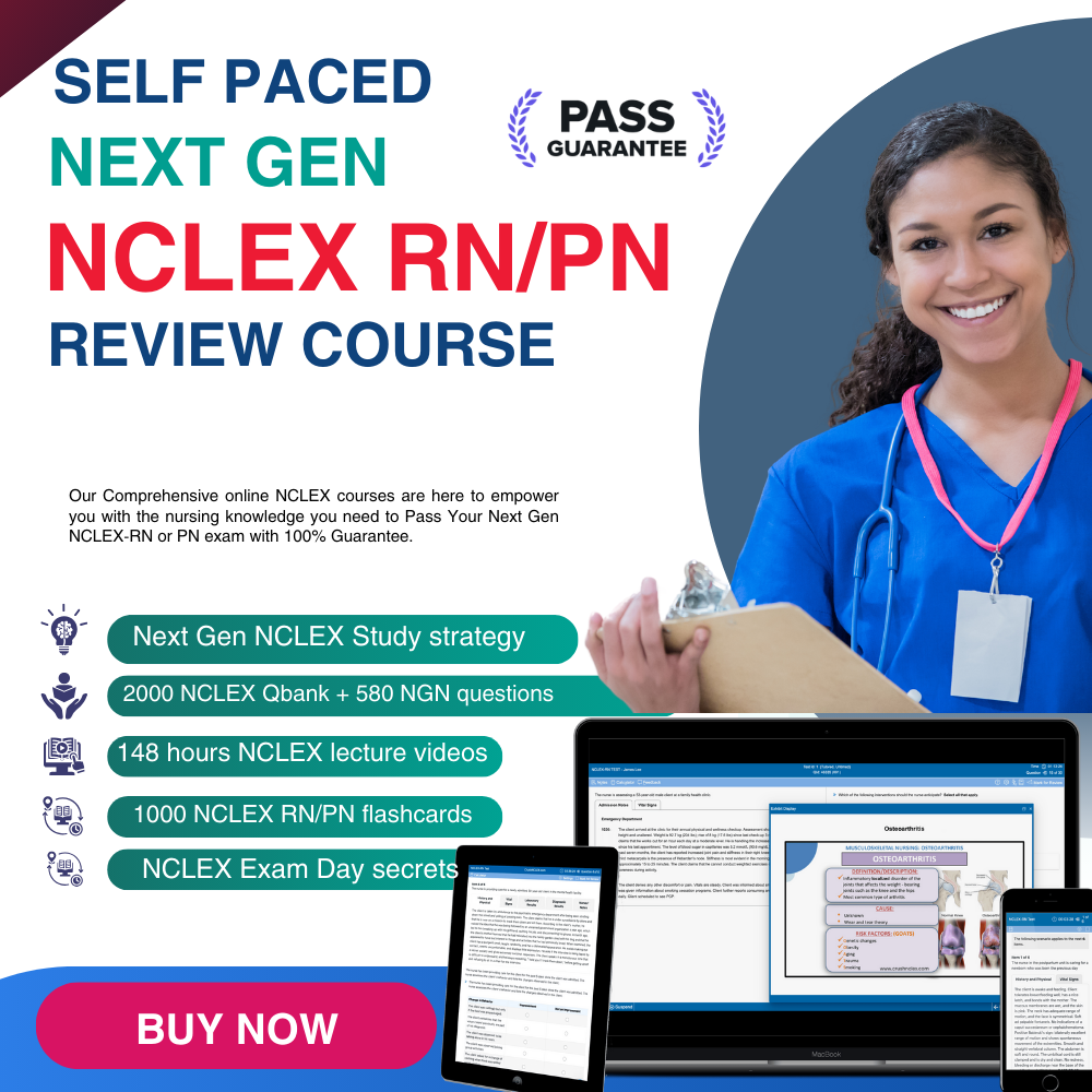 Free Trial Self Paced NCLEX Course